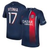 Camiseta de fútbol Paris Saint-Germain 2023-24 Vitinha 17 Primera Equipación - Hombre